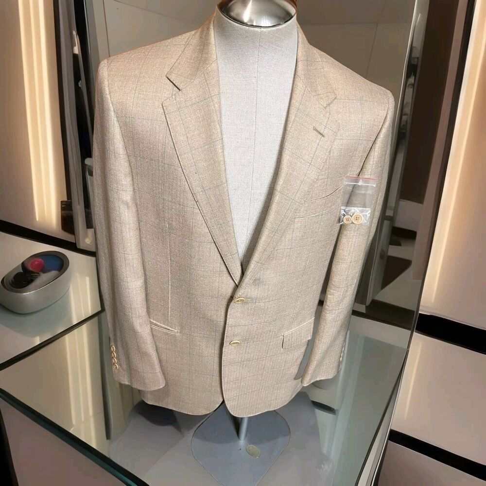 BASILE Made In Italy 2 Button Blazer Coat Size 44L